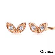 GIUMKA純銀耳釘S925純銀耳環日常通勤女耳飾清新佳人玫金色聖誕節交換禮物推薦MFS20026 無 玫金色耳環一對