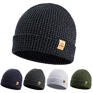 秋冬新款 百搭質感更升級!! Maleroads 夜間反光保暖運動帽 防風防寒 慢跑 騎自行車 登山 戶外 逛街 旅行 雙層針織毛帽 彈性舒適 帽子 白色