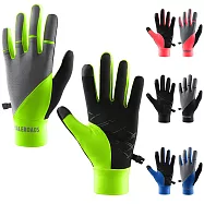 動感潮流時尚配色!! Maleroads 反光運動手套 跑步 慢跑 騎自行車 登山 騎車 戶外 防風保暖 指節分段 掌心防滑 手機 平板 螢幕觸控手套 螢光綠 M號