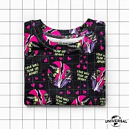 SLEEP NO MORE 100% 有機棉兒童圓領七分袖上衣-環球怪物聯名/永遠在一起 2-4 Y