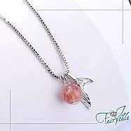 【伊飾童話】人魚之影*草莓水晶珠銅電鍍項鍊