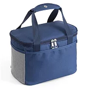 【iSFun】極簡日式*大容量手提保冷保溫便當包 藍