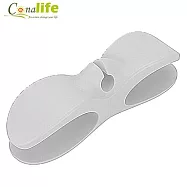 [Conalife] 免打孔電器插頭線材固定理線器├5個/組┤ (白色)