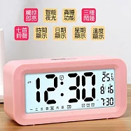 【LOTUS】LED學生創意鬧鐘 電子鬧鐘 粉色