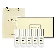 Jo Malone 經典香水糅香禮盒(9mlX5)[小蒼蘭+牡丹+黑莓子+藍風鈴+鼠尾草](附提袋)-國際航空版