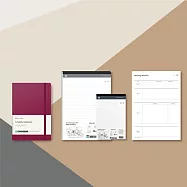 Neo smartpen|飛行計劃筆記本組合IV 【買就送會議記錄】 深桃粉