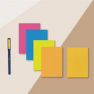 Neo smartpen| M1+ 智慧筆 海軍藍 飛行計劃筆記本/手帳系列 【買就送會議紀錄】 活潑黃(橫線)x麥穗黃(日)