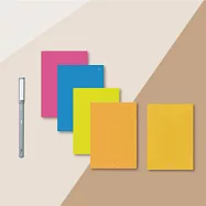 Neo smartpen| M1+ 智慧筆 朦朧灰 飛行計劃筆記本/手帳系列 【買就送會議紀錄】 活潑黃(橫線)x麥穗黃(日)