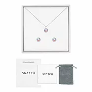 [SW 歐洲百年品牌訂製水晶]Snatch X MINIMENT迷你們 銀色聖誕限定禮盒組 - 幻彩幸運水晶系列 冬季雪島的暮色彩霞