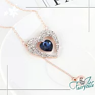 【伊飾童話】遺落的愛*藍水晶水鑽流蘇長鍊 金