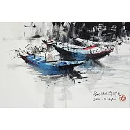 【玲廊滿藝】(阿力)余思瑩-泊舟27x39cm
