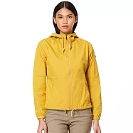 【HAKERS 哈克士】女款 3L輕量防風防潑水透氣短版外套(都會休閒/登山健行/戶外旅遊/防風外套/防水外套) XL 香料黃