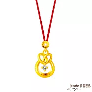 J’code真愛密碼金飾 大甲媽 財富結緣硬金墜子