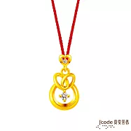 J’code真愛密碼金飾 大甲媽 姻緣結緣硬金墜子