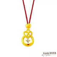 J’code真愛密碼金飾 大甲媽 平安結緣硬金墜子