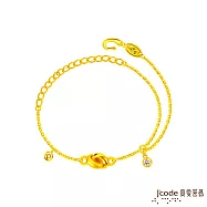 J’code真愛密碼金飾 大甲媽 財富結緣硬金手鍊