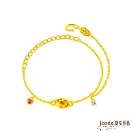 J’code真愛密碼金飾 大甲媽 姻緣結緣硬金手鍊