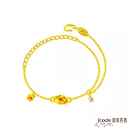 J’code真愛密碼金飾 大甲媽 平安結緣硬金手鍊