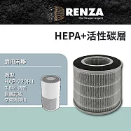 適用 HERAN 禾聯 HAP-220H1 小清新智慧抗敏空氣清淨機 (6-8坪) 高效HEPA+活性碳二合一濾網