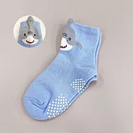 【ONEDER 旺達棉品】兒童造型短襪 台灣製棉襪 老虎 鯊魚 獅子童短襪 腳底止滑 OD-D201~OD-D204 鯊魚-淺藍 OD-D203-1
