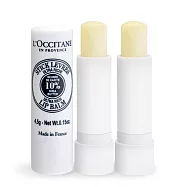 L&rsquo;OCCITANE 歐舒丹 乳油木潤唇膏(4.5g)X2-百貨公司貨