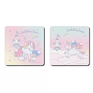 【Sanrio 三麗鷗】軟式珪藻土吸水杯墊 珪藻土杯墊 杯墊 (2入/組) (10*10*0.5cm) 雲朵雙子星/方