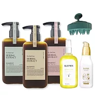 【超值3入贈多項好禮】KA’FEN療癒草本洗髮系列 300ml 艾草X2+芍藥X1