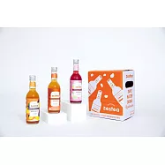 Zestea康普茶6瓶禮盒裝 300ML*6瓶(無添加、富含益生菌) 粉絲最愛【原味+洛神花+檸檬薄荷】