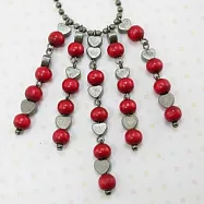 【伊飾童話】馬雅女神*仿古銀流蘇項鍊