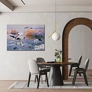 【御畫房】鶴舞 國家一級畫師手繪油畫60&times;90cm VF-87 (客製商品)