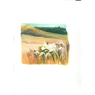 【玲廊滿藝】李喬煒-小白系列-芒草38x26cm