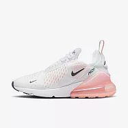 Nike W Air Max 270 [AH6789-110] 女 休閒鞋 運動 氣墊 緩震 舒適 穿搭 白 粉橘 24.5cm 白