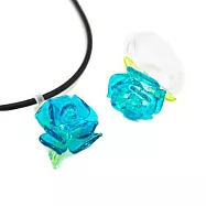 【伊飾童話】凡爾賽玫瑰*琉璃花彈力項鍊/戒指組 真情6號