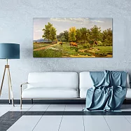 【御畫房】鄉間小路 國家一級畫師手繪油畫60&times;120cm VF-127 (客製商品)