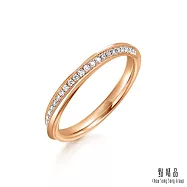 【點睛品】PROMESSA 星宇系列 14分 18K玫瑰金鑽石戒指 11