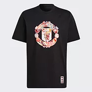 Adidas Mufc Cny Tee [H63996] 男 短袖上衣 運動 足球 春節 曼聯 棉質 舒適 亞洲版 黑