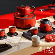 【陸寶LOHAS】福照萬家茶禮 20件式完滿配置 賀歲、禮贈的兔年好選擇  富貴紅