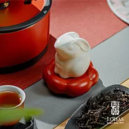 【陸寶LOHAS】悅兔茶寵套組 茶席之寵 亦可用於點香  富貴紅