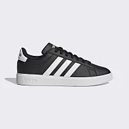 Adidas Grand Court 2.0 [GW9196] 男女 休閒鞋 運動 復古 簡約 基本款 日常 穿搭 黑白 23.5cm 黑/白