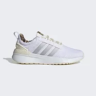 Adidas Racer TR21 [GW4417] 女 慢跑鞋 運動 休閒 舒適 輕量 透氣 穿搭 豹紋 愛迪達 白銀 24cm 白/銀