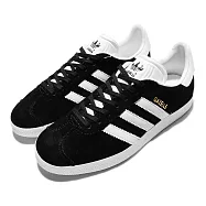 adidas 休閒鞋 Gazelle 黑 白 金標 麂皮 復古 百搭 男鞋 女鞋 三葉草 愛迪達 BB5476 28cm BLACK/WHITE