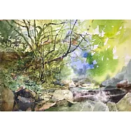【玲廊滿藝】張宏彬-潺潺溪流 38x53cm