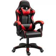 【居家cheaper】戰隊級MVP皮革電競椅/電腦椅/辦公椅/滑輪椅/工作椅/椅子/躺椅/靠背椅子 烈焰紅