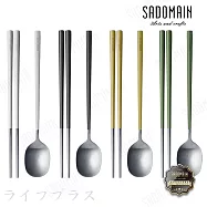 仙德曼露營316不鏽鋼餐具組-4套入(附收納袋)X2盒組