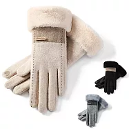 □秋冬新品!! 浪漫法式小香風 GOLOV.EJOY 保暖手套□ 旅遊 登山 戶外活動 逛街購物 運動保暖 手機 平板 螢幕觸控手套 卡其色