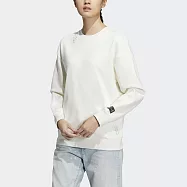 Adidas GFX Sweat [HZ3004] 女 長袖上衣 衛衣 亞洲版 運動 休閒 新年款 棉質 柔軟 白 XL 白