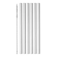 《VEGA》清潔刷+玻璃直吸管6入 | 環保吸管 飲料杯 手搖杯 - 20cm