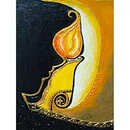 【玲廊滿藝】 斐寧-黑暗中的聁望 40x31cm