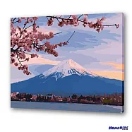 [HOMEHERE] DIY數字油畫/ 富士山紅櫻