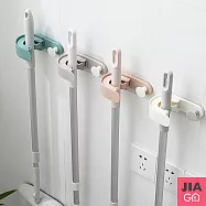 JIAGO 二合一抹布拖把掛架 北歐藍綠